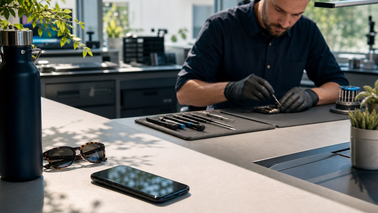 Smartphone-Akku und professionelle Akkuprüfung
